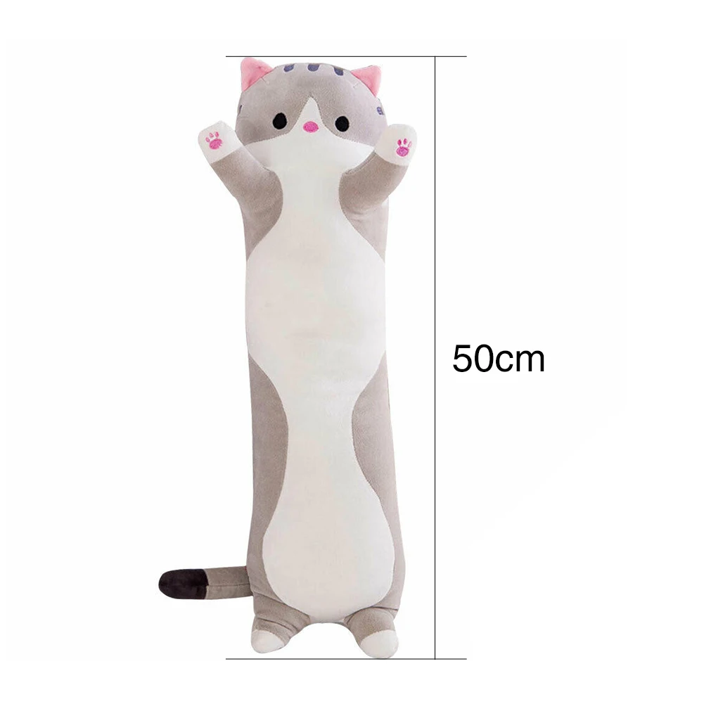 

Elastic Bedroom Gifts Cute Cat Soft Stuffed Multifunctional Kids Cartoon Non Toxic Sleeping Pillow Doll Plush Toy Sofa