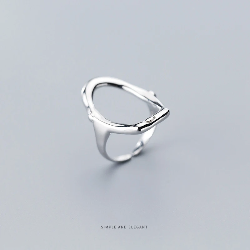 Modian Аутентичные 925 Серебро Золото Цвет нерегулярные выдалбливают овальное