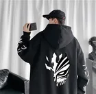 Новые толстовки с рисунком аниме Kurosaki Ichigo, мужские и женские толстовки с мультяшным принтом, большие размеры, в стиле Харадзюку, готические комиксные топы для мальчиков и девочек