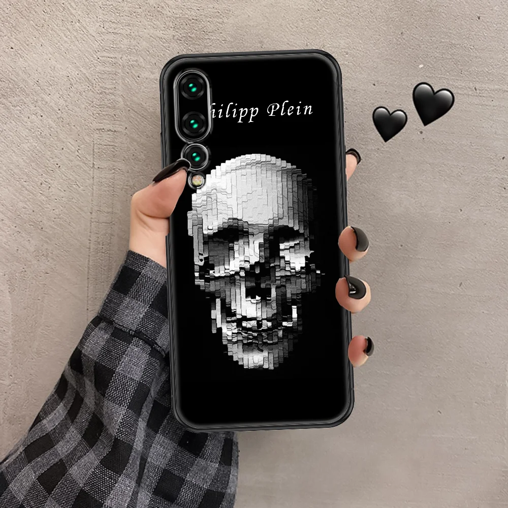 

fashion philipp brand qp Phone case For Huawei P Mate P10 P20 P30 P40 10 20 Smart Z Pro Lite 2019 black luxury hoesjes pretty