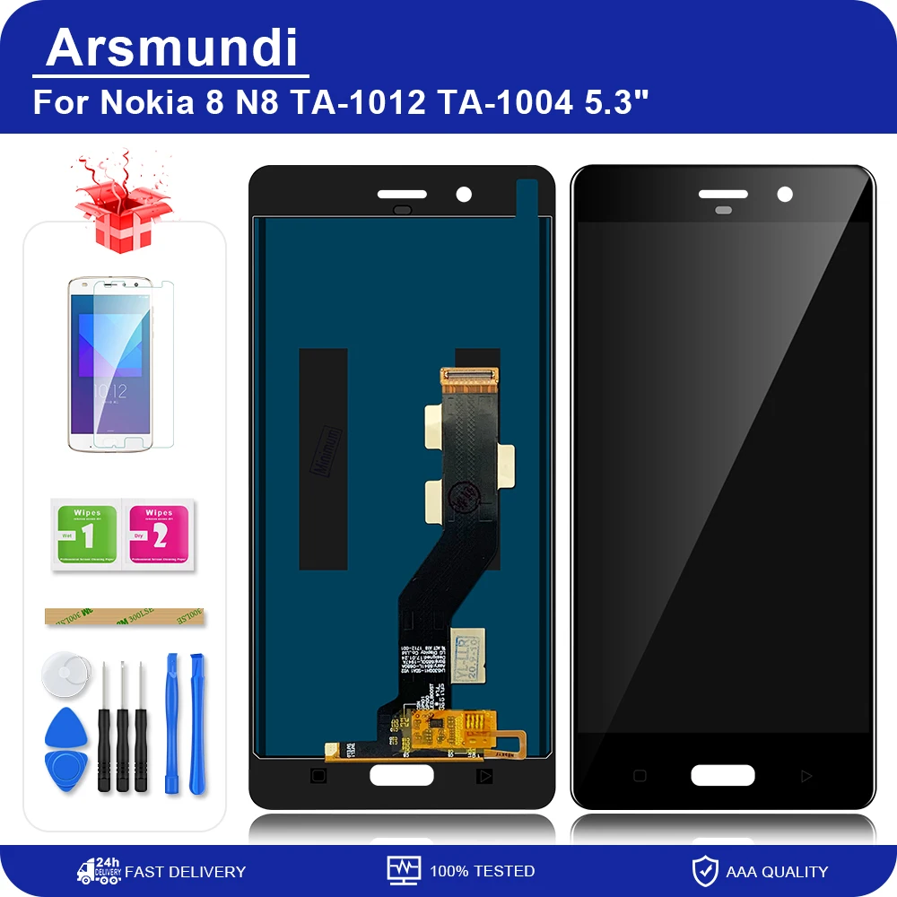 ЖК-дисплей с сенсорным экраном и дигитайзером в сборе для Nokia 8 N8 TA-1012 TA-1004 5 3 дюйма