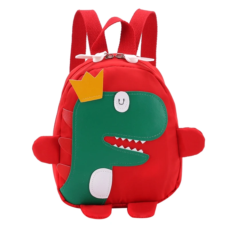 

Cute Kids Kindergarten School Bag 3D Cartoon Dinosaur Mini Backpack New Baby Boy Girl School Bag Red