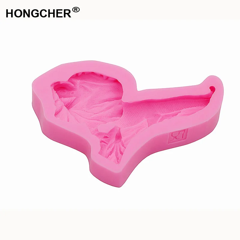 Новая силиконовая форма для торта ящерицы шоколадной грязи ручной работы