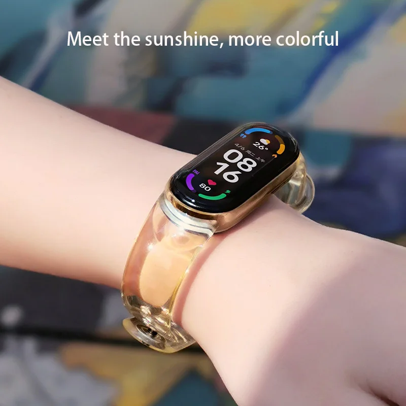 Одноразовый прозрачный тонкий защитный чехол ремешок для Xiaomi MI Band 6 5 4 3 2 сменный