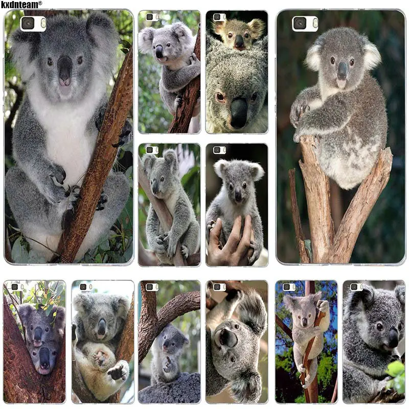 Модные милые мягкие телефонные чехлы Koala из ТПУ для Huawei P8 P9 P10 P20 Mate 10 Pro Y5 Y6 II Y7 Honor 6X