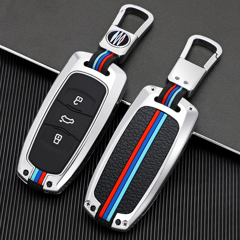

Metal Car Remote Key Case Cover For Geely Atlas Boyue NL3 EX7 Emgrand X7 EmgrarandX7 SUV GT GC9 Protected Shell Fob Accessories