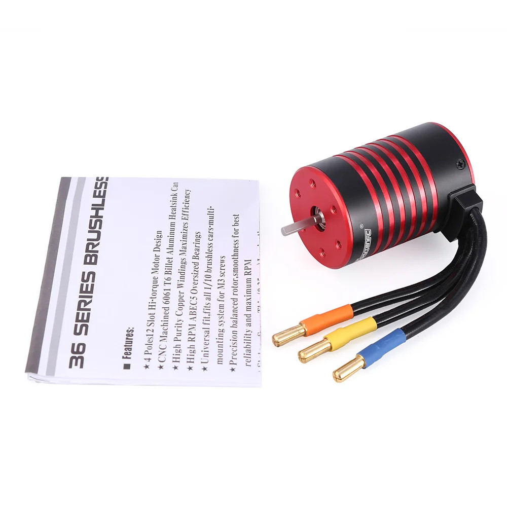 

GTSKYTENRC 3650 3600/5200KV Brushless Motor for 1/10 RC Car Truck Control Car