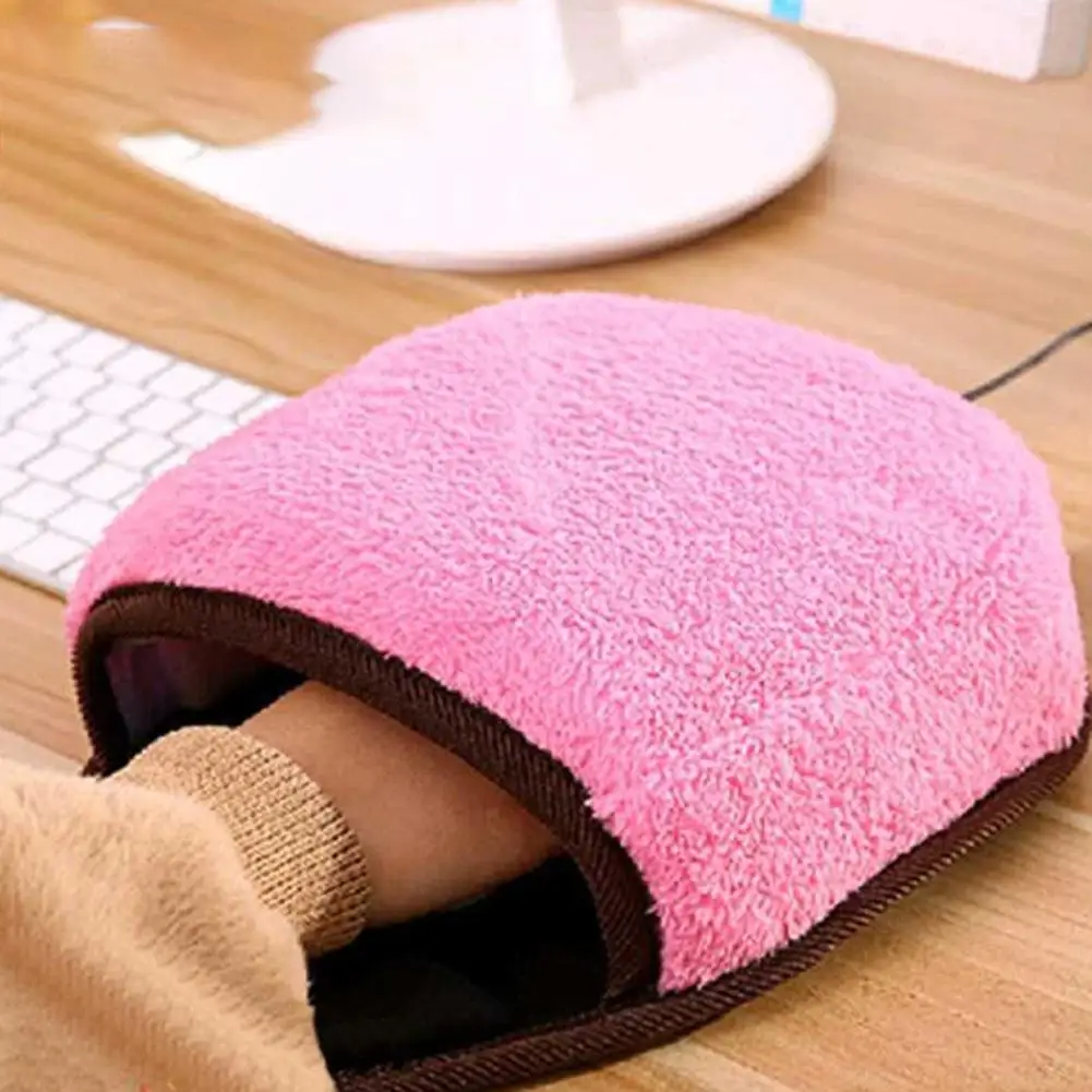 

Cartoon Heated Mouse Pad 5V USB Heater Pad Soft Plush Fabric For Lady Laptop Warmer Hands Office Gifts Winter Mat Dropshipping