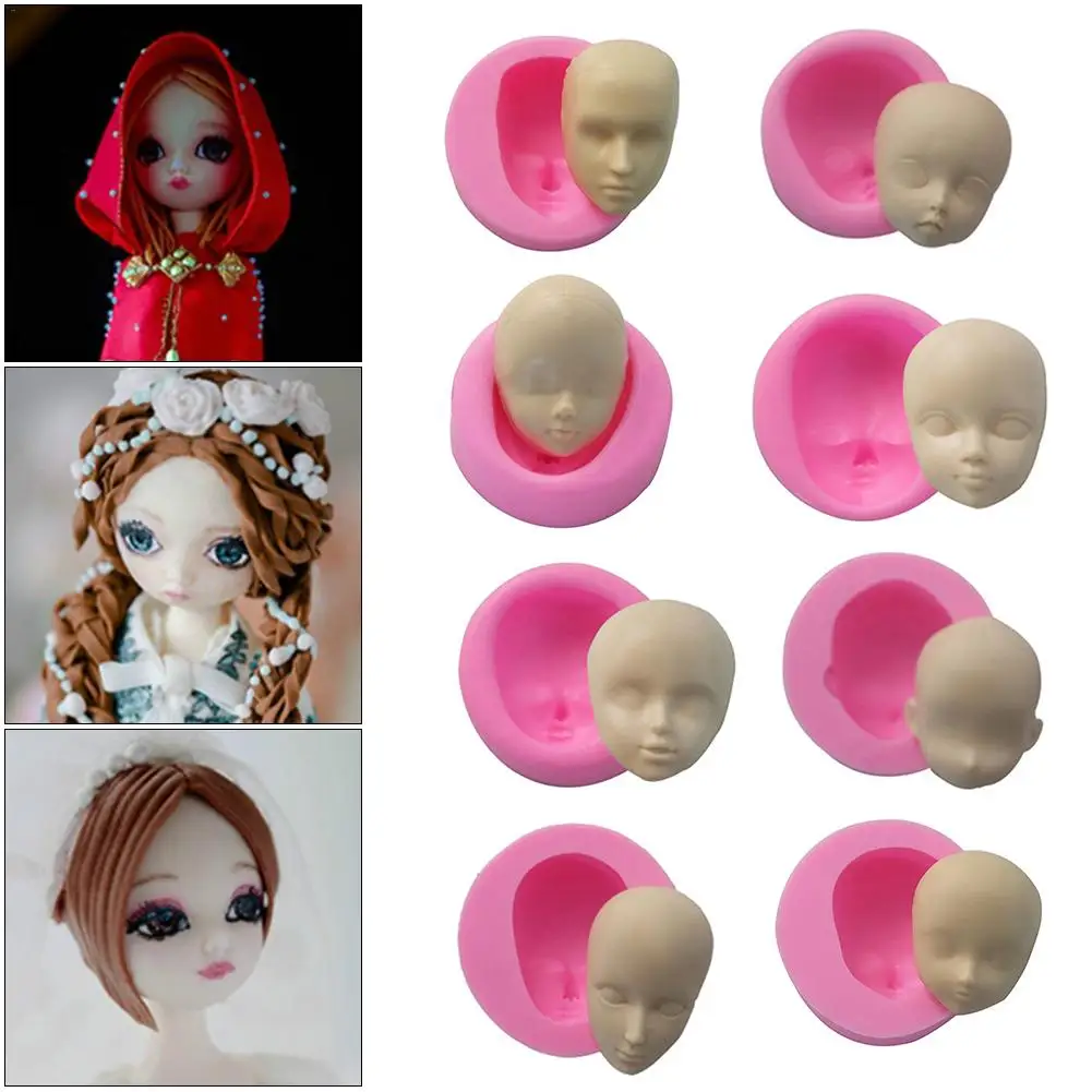 3D Baby Face силиконовый выпечки Ремесло Плесень Fondant (сахарная) форма для шоколадного