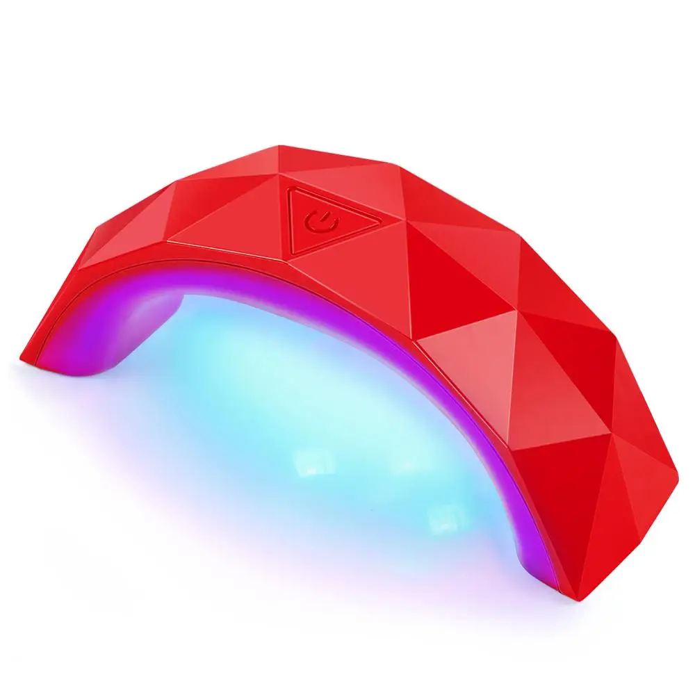 Red 9 Вт УФ светодиодная лампа для сушки ногтей Портативный USB кабель для основного подарка для домашнего использования Гель-лак для ногтей сушилка мини-лампа с USB сушилки для маникюра - Цвет: Red