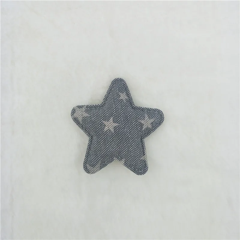 grey star 40 шт./лот, многостильные мягкие аппликации для девочек, аксессуары для волос, DIY нашивки для детей для одежды, стикер для рукоделия, DIY Украшение для волос - Цвет: grey star