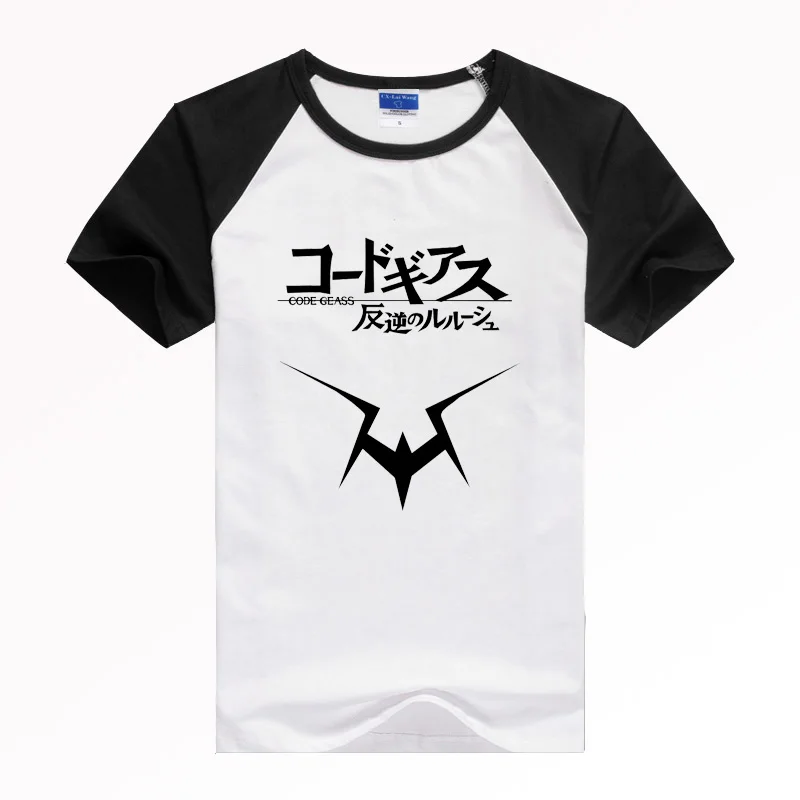 Хлопковая футболка с коротким рукавом для косплея Аниме Code Geass | Мужская одежда