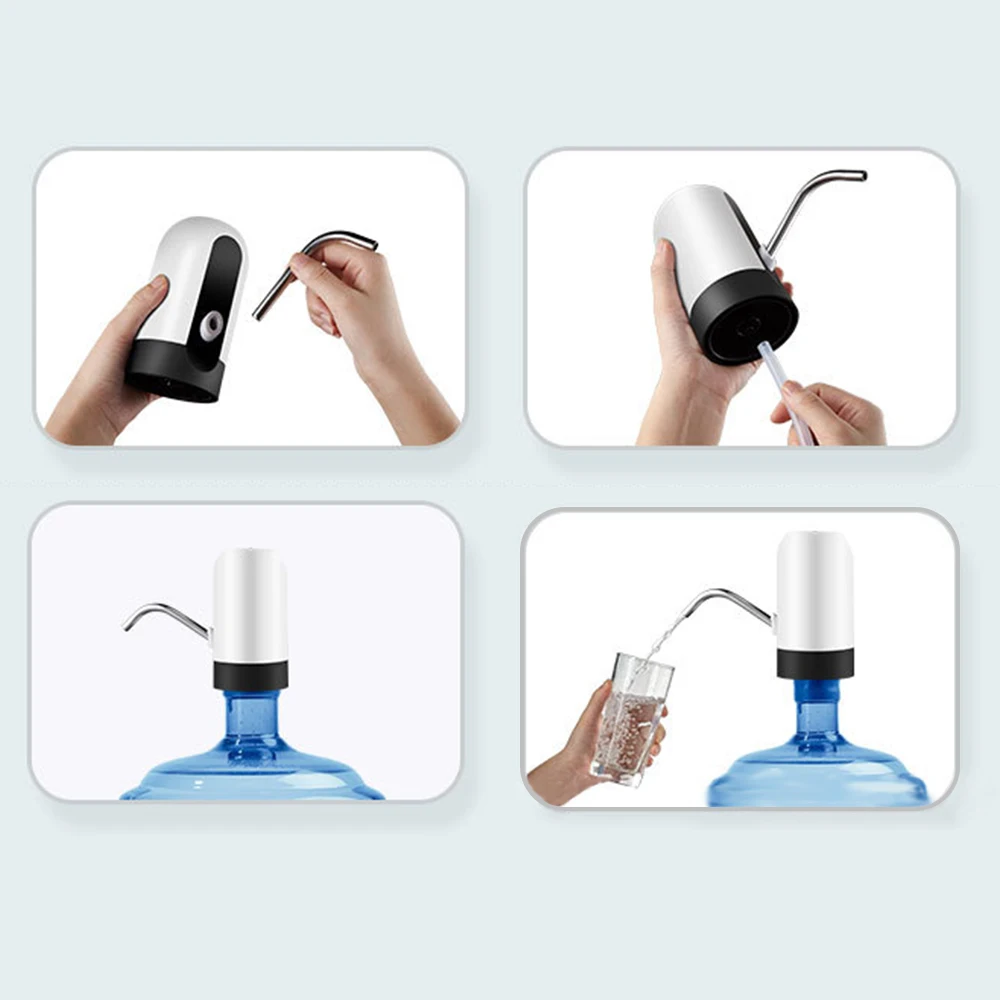 Стерильный портативный электронный светодиодный насос для питьевой воды дома USB