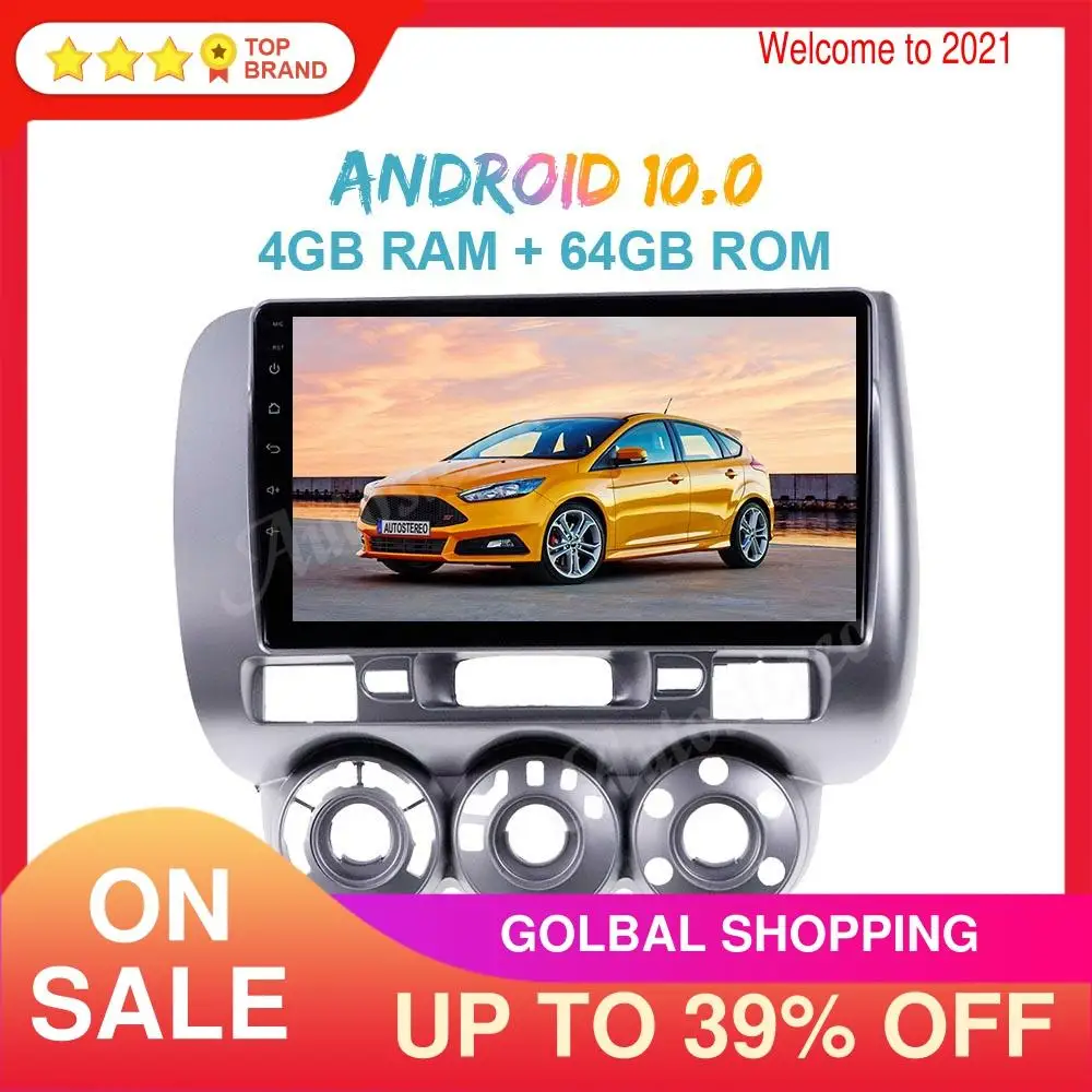 

Для Honda Fit 2006-2008 Android 10,0 автомобиля GPS навигации головное устройство Автомобильный мультимедийный плеер Авто Радио Лента Регистраторы стерео...