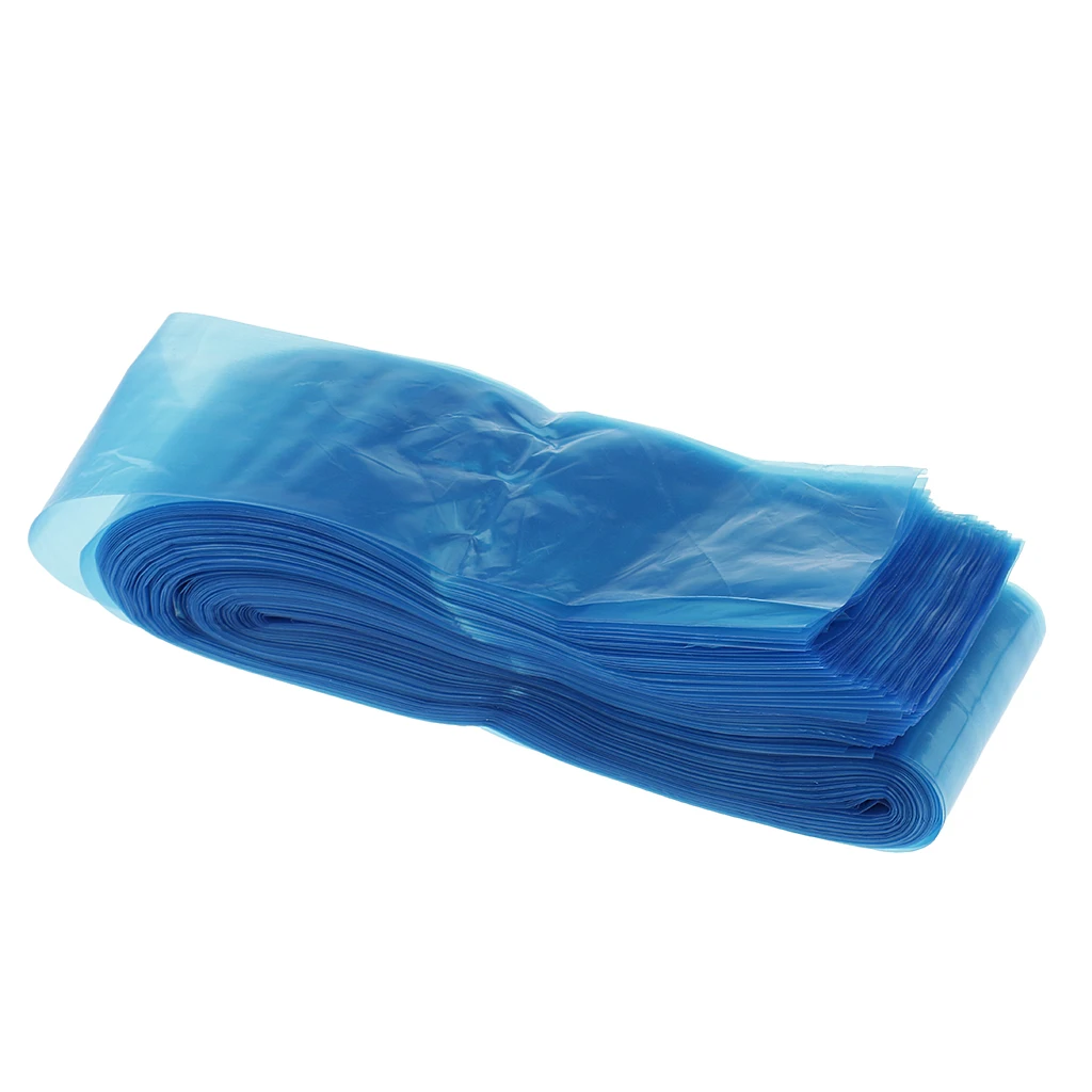 

100Pcs Clip Cord Sleeves Bags for Machine Blue Disposable Covers