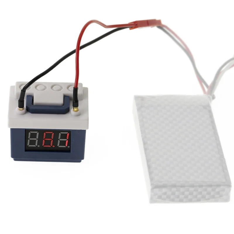 

1PCS Low Voltage Alarm Lipo Battery Simulation Decoration for 1/10 RC Crawler Car Axial SCX10 III 90046 Traxxas TRX4 TRX6