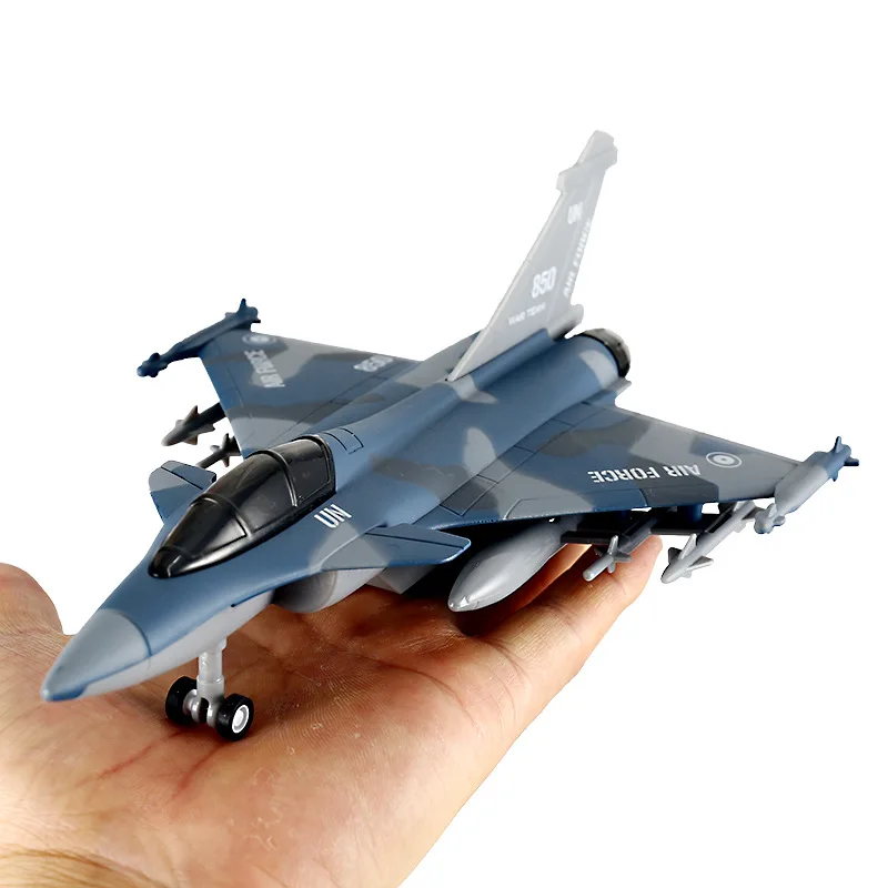 

Su-35/F-16 Jet Fighter Dassault Rafale Alloy Aviation Model Acousto Optic Return Force Carrier-Based Aircraft Children's Toys