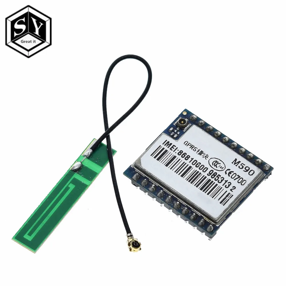 1 шт. набор для самостоятельной сборки Great IT M590E GSM GPRS 900 1800 МГц sms-модуль для проекта для Arduino с дистанционным зондированием