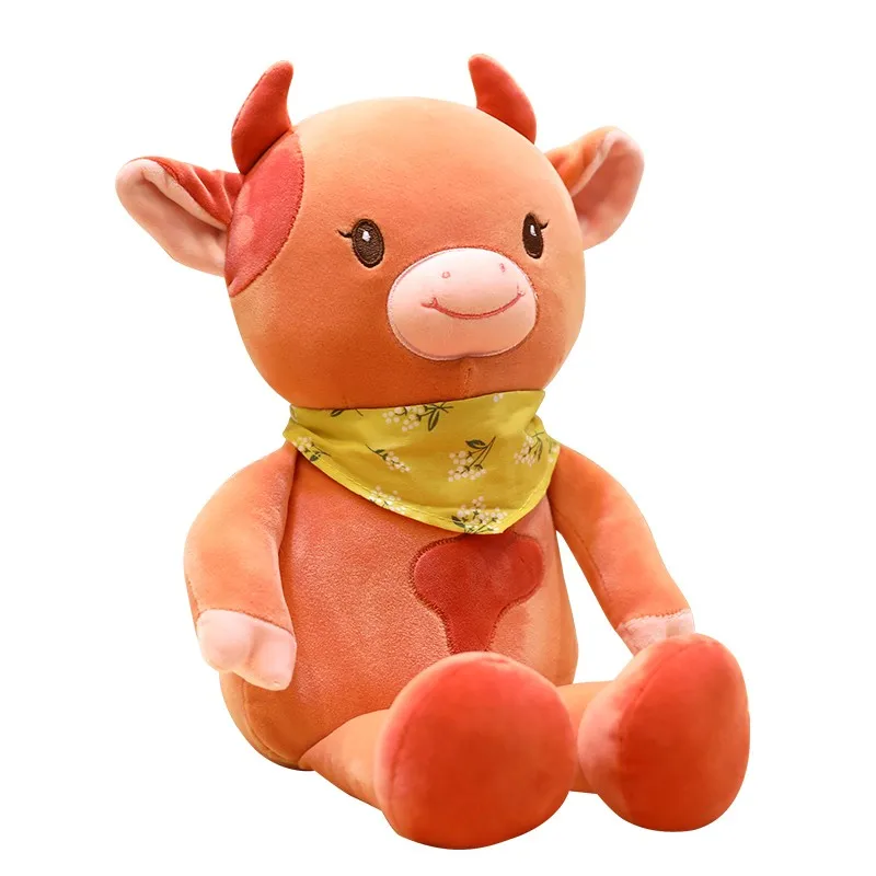 

High Quality Animals Toys Kids Toys Milk Cow Pillow Cartoon Stuffed Cattle Plush Toys for Children Cute Gift