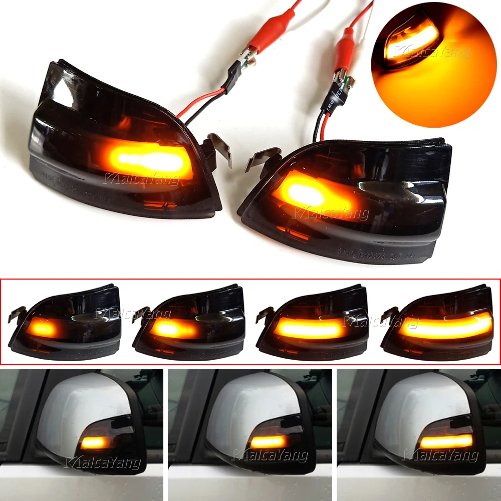 

1Pair LED Dynamic Turn Signal Blinker Flowing Water Blinker Flashing Light For Ford Focus 2 MK2 2004-2008 C-MAX Car Accessories