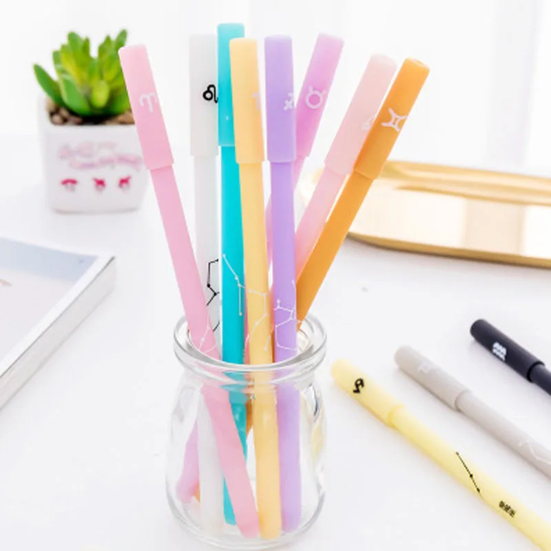 Креативная гелевая ручка с двенадцатью созвездиями школьные принадлежности