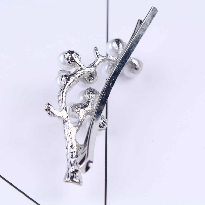 Женские металлические заколки для волос в виде листьев невесты Шпилька с