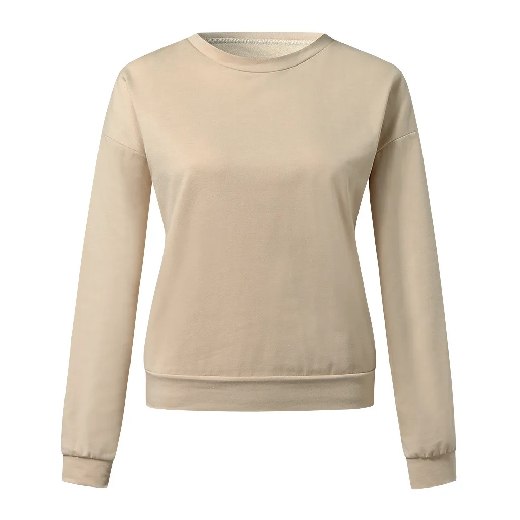 Толстовки унисекс Модный Дикий теплый повседневный свитшот с круглым вырезом и