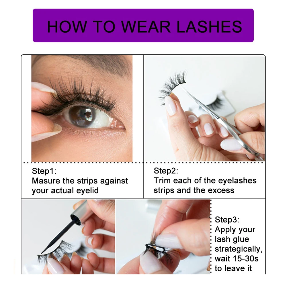 

New 7 Pairs Natural False Eyelashes Fake Lashes Long Makeup 6d Mink Lashes Eyelash Extension Mink Eyelashes For Beauty