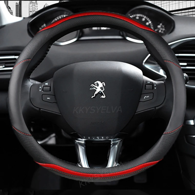 

Для Peugeot 208 2012 ~ 2018 чехол рулевого колеса автомобиля углеродного волокна + Высокие ботинки из PU-кожи качество авто аксессуары для интерьера