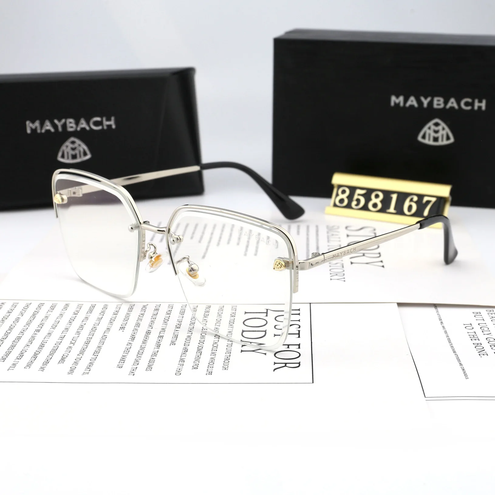 

Maybach Men Classic Fashion Polarized Anti-Blue Light Sunglasses Women Unisex Eyewear Sun Glasses With Genuine Box 858167p