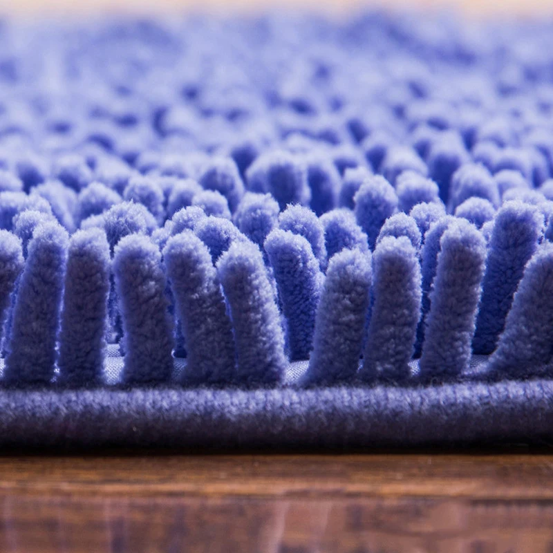 

Soft Entrance Doormat Semicircle Barrier Dirt Cushion Solid Color Absorbent Non-slip Foot Pad No Shedding Carpet For Living Room