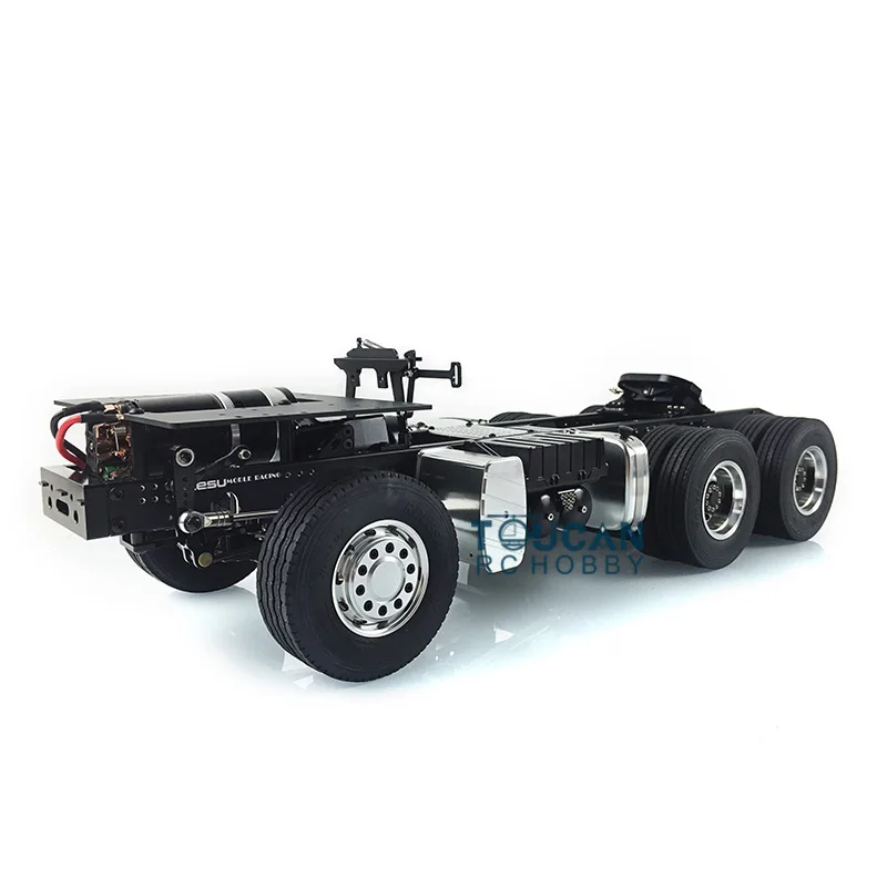 LESU 1/14 RC MAN 6*4 Металлический шасси Тягач Модель автомобиля W/двигатель 3 оси Tmy TH02013
