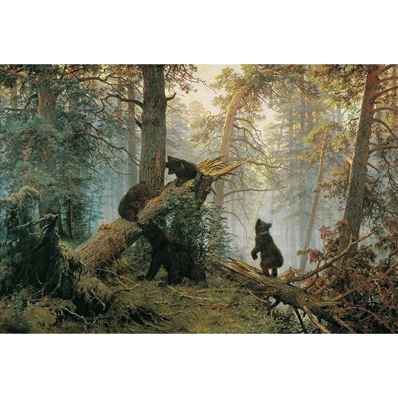 Алмазная 5D картина Shishkin Утром в сосновом лесу Набор для творчества 40 х30 см