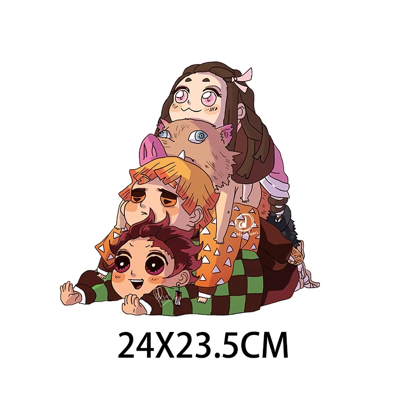 Горячая Распродажа для одежды Nezuko патчи полосы джинсов теплопередающие