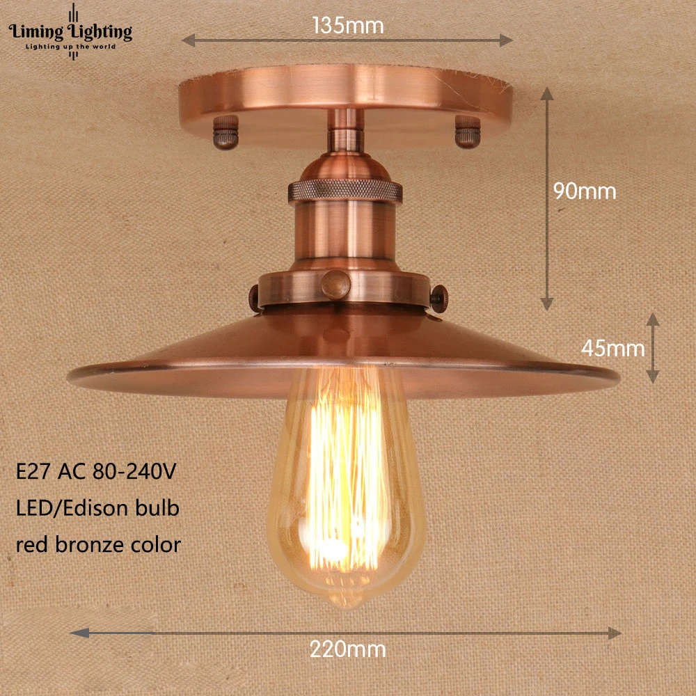Лофт винтажные потолочные светильники Lamparas De Techo Lustre Luminaria Abajur комнатная потолочная лампа освещение Промышленное освещение для гостиной