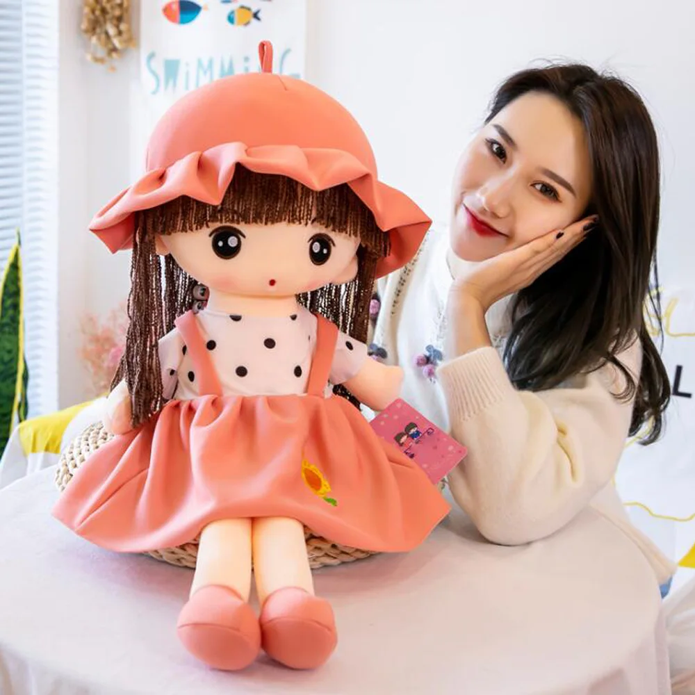 Девочка Детская плюшевая мягкая игрушка подарок на день рождения Милая