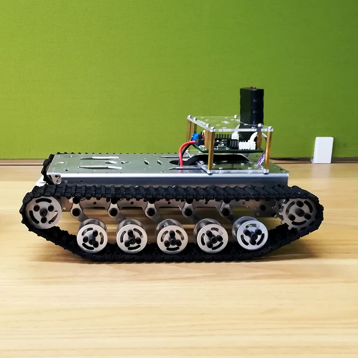 

Tracked Chassis With Electronic Shock Absorption Tank STM32 Intelligent Car Robot