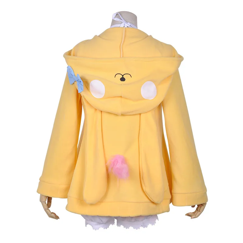 Азур Лейн Эйн Узуки пижамы косплей милый желтый костюм ночная рубашка с шапкой