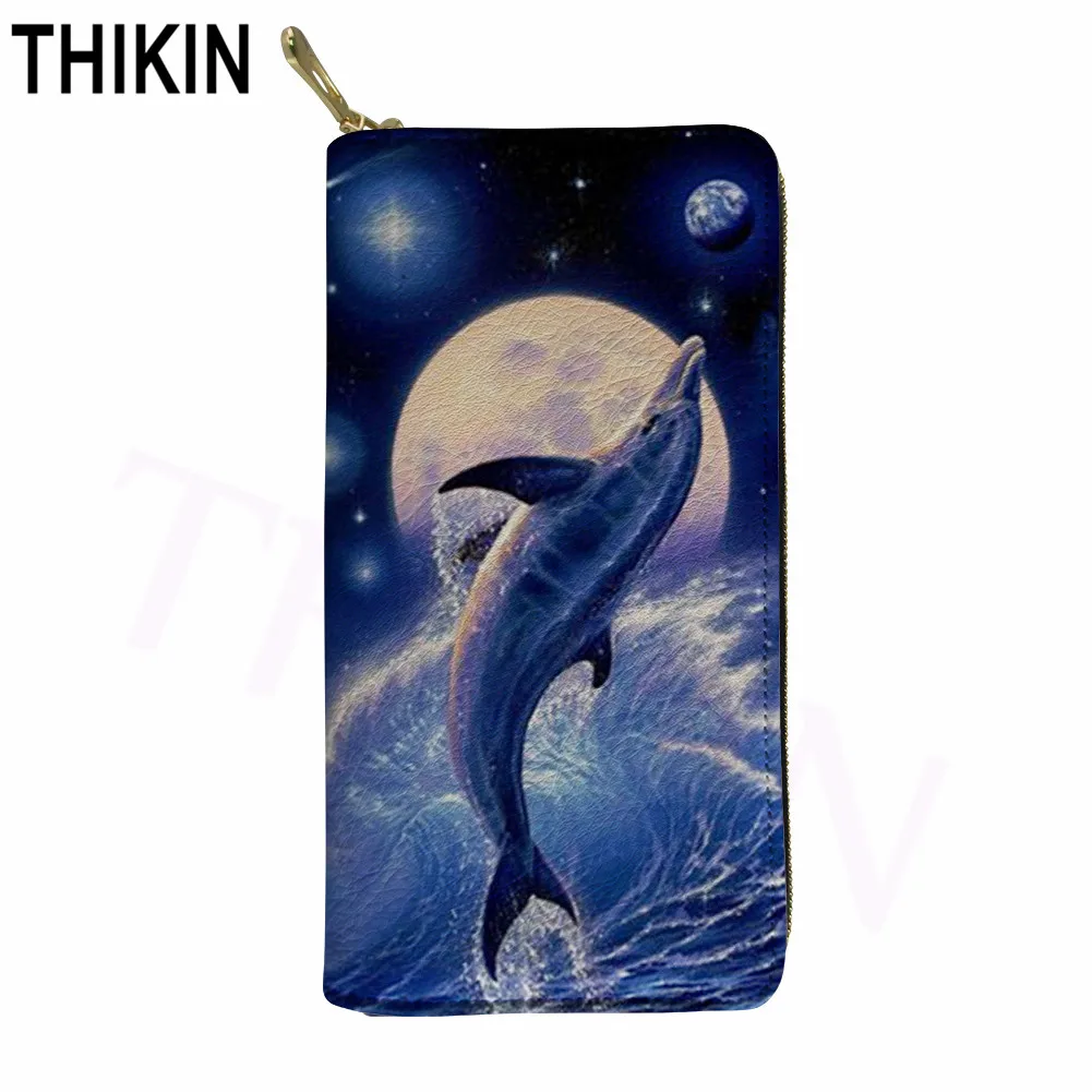 Женский кошелек на молнии с отделением для карт и карманом мобильного