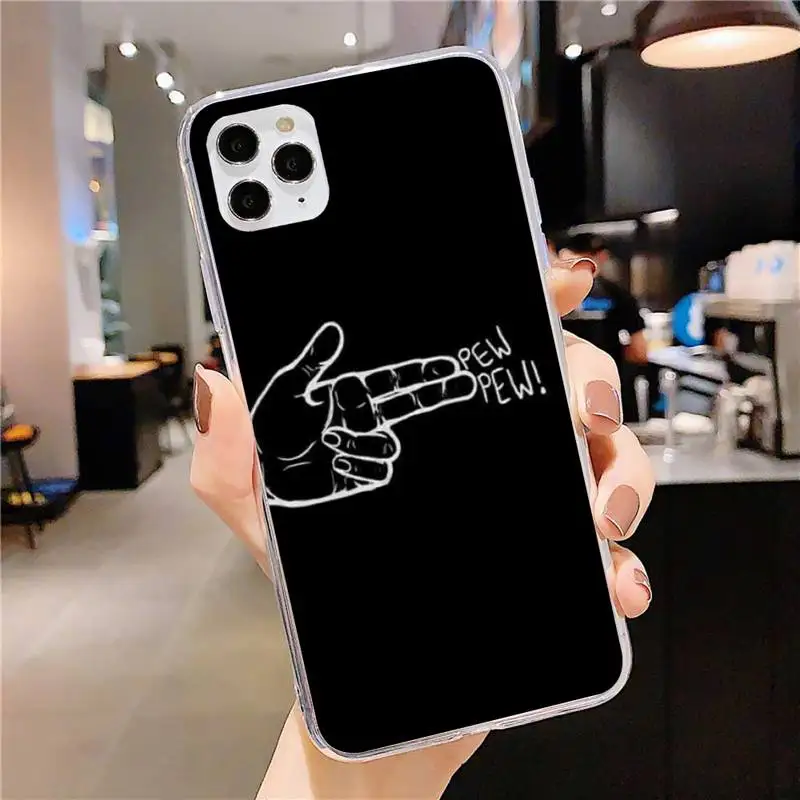 

Blackboard Drawing Phone Case for iphone 11 12 Pro Max Clear Cover Xs X XR 7 8 6 6S Plus 5 5S SE 2020 Fundas Coque Etui