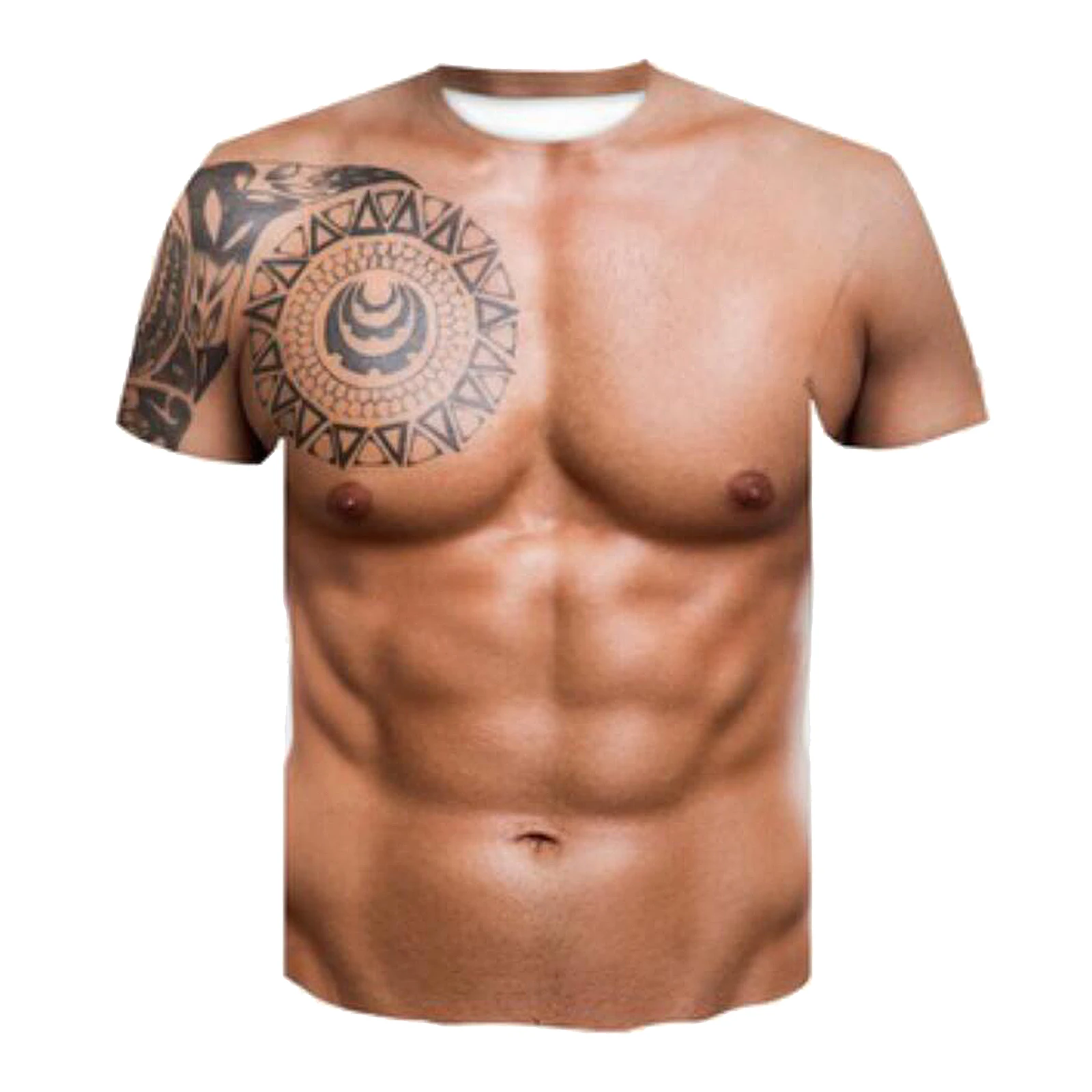 

Юмор 3D графический цифровой печатный рисунок тела MuscleT-рубашка для мужчин