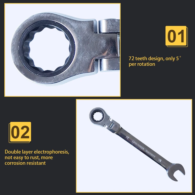 Инструменты с храповым механизмом динамометрические шестерни гибкие ключи