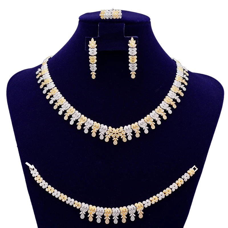 Ювелирные наборы классический дизайн женские элегантные свадебные ювелирные