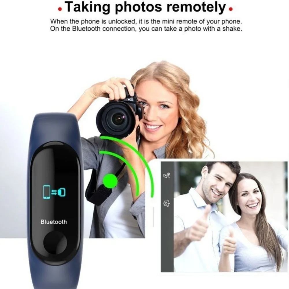 Смарт-часы унисекс Bluetooth тонометр Водонепроницаемый Фитнес-браслет пульсометр