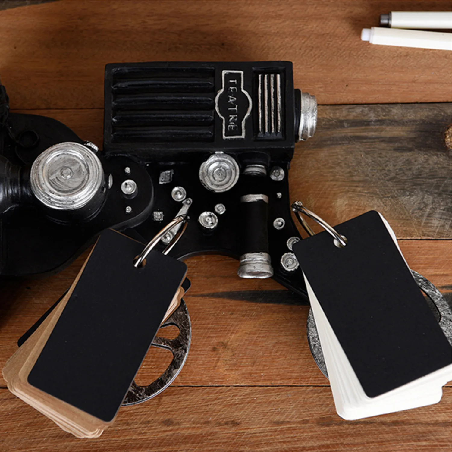 4 шт связующего кольца легко флип флэш-карты учебные карты записная книжка Коврик