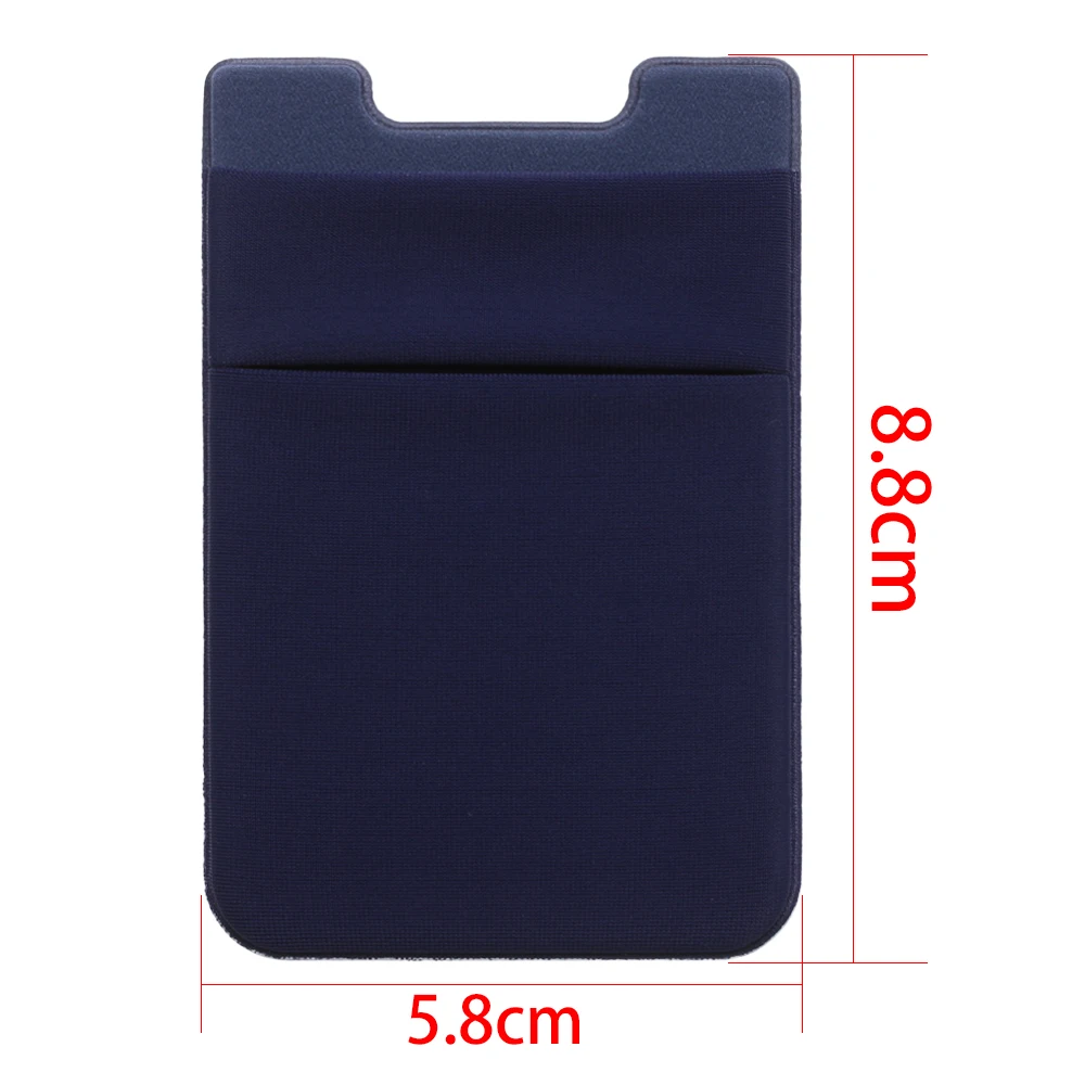 

1PC Universal Silicone Adhesive Sticker Pocket Cell Phone Stick On Card Wallet Stretchy ID Credit Card Holder Pocket Sticker