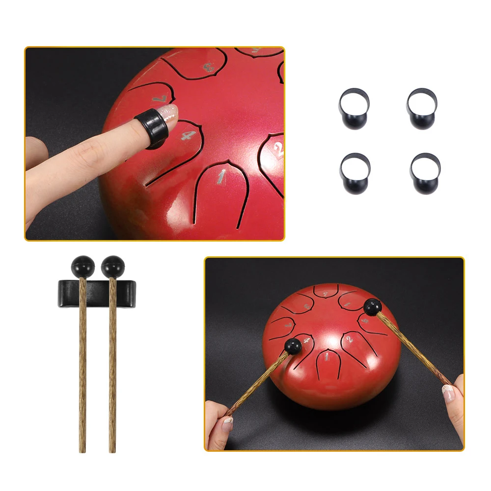 Шестидюймовый язычковый барабан 8 мелодий стальной ручной с барабаном клещи