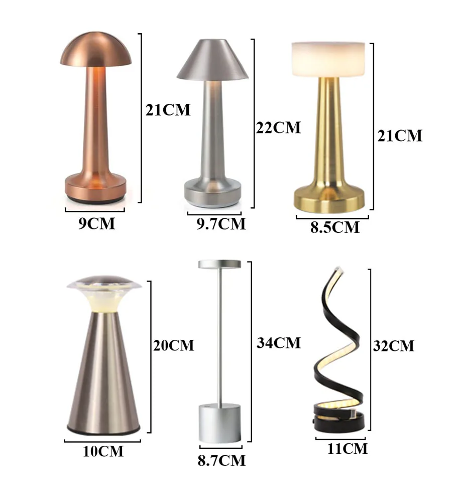 

Rechargeable Led Table Lamp Touch Sensor Bar Lamps Portable Vintage Night Lights Bedside Coffee Restaurant Led Stand Lighting