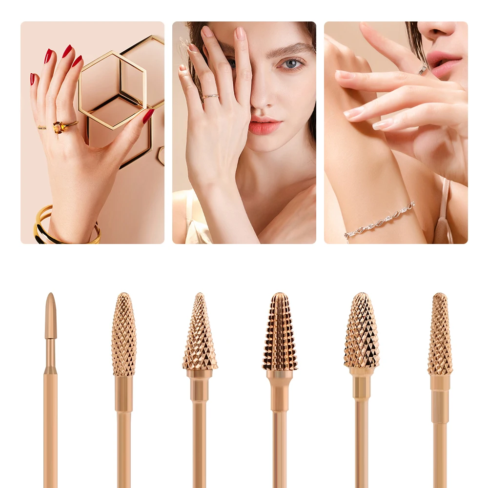 Твердосплавная фреза для маникюра насадки электрической дрели ногтей розовое