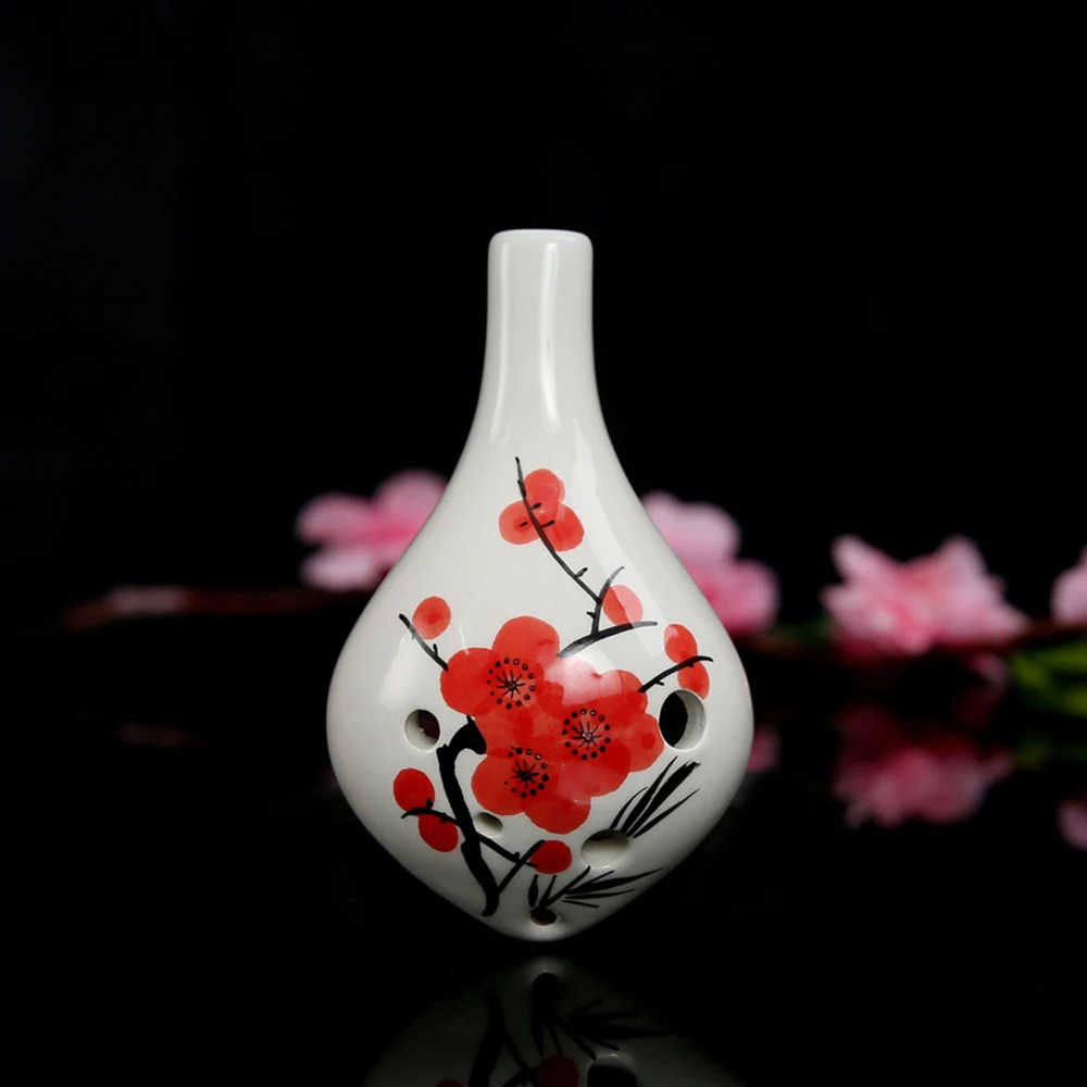 Керамический музыкальный инструмент с 6 отверстиями для любителей и учеников |